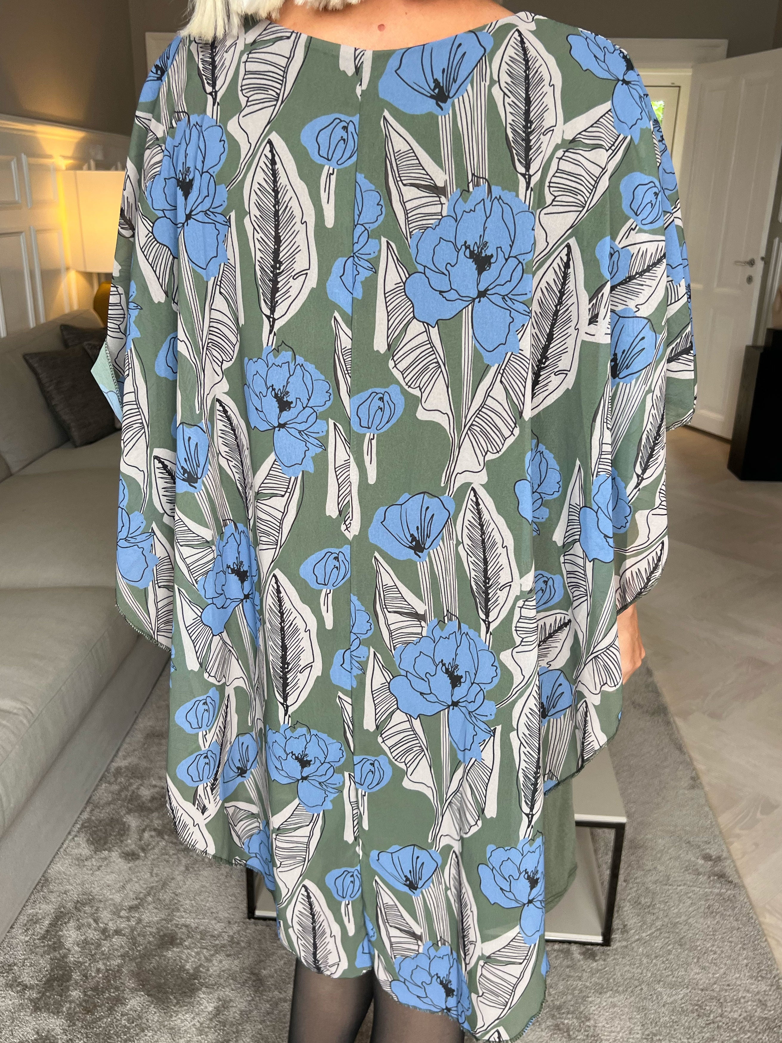 Kenya Feather Long Sleeve - Tunikakjole med chiffonlag